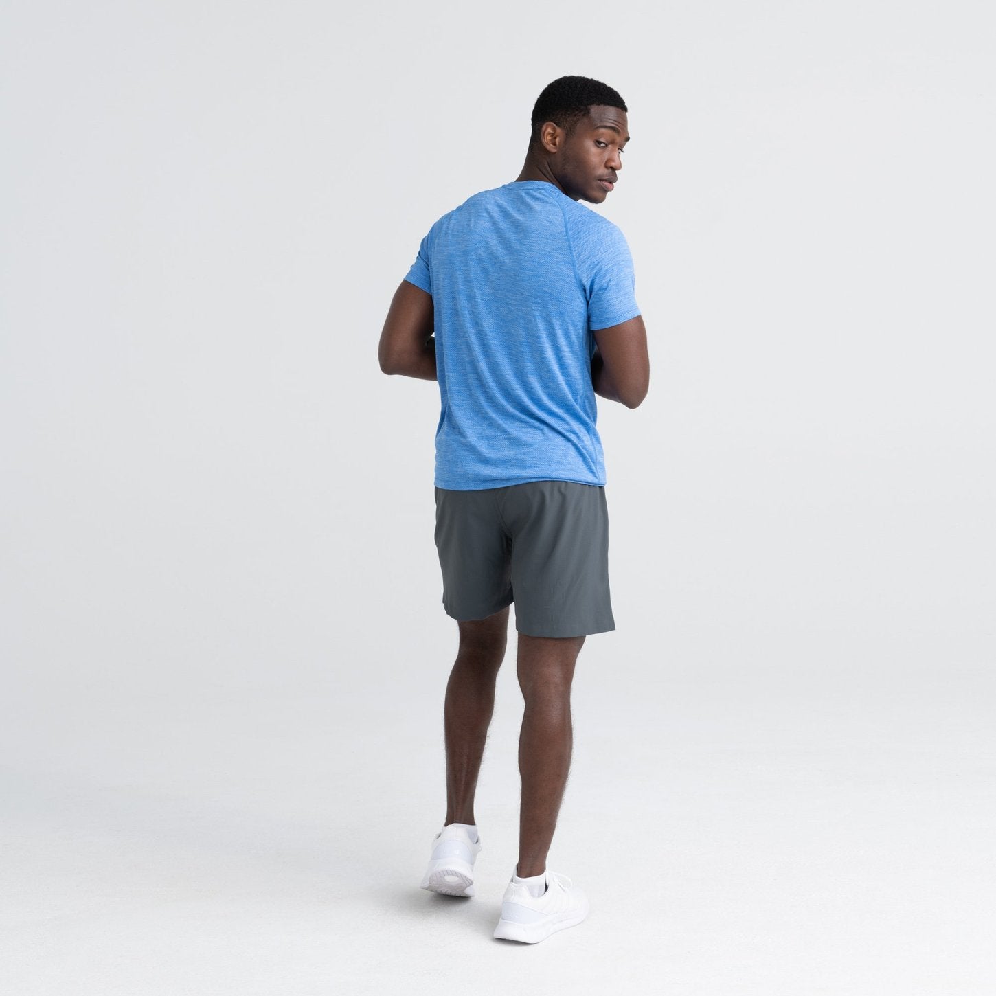 AERATOR SS TEE - RACER BLUE HEATHER