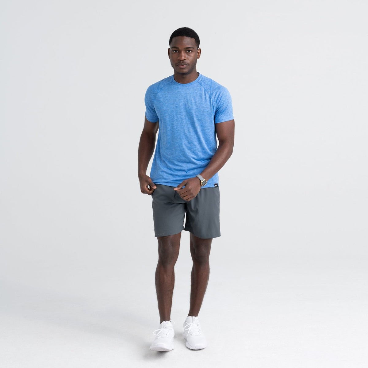 AERATOR SS TEE - RACER BLUE HEATHER